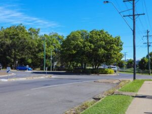 Traffic signals and pedestrian improvements underway in Bundaberg as part of Black Spot Program.